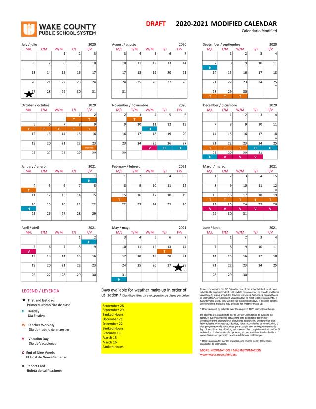 Wcpss 2020 21 Modified Calendar Wake County Public School System Free Download Borrow And Streaming Internet Archive